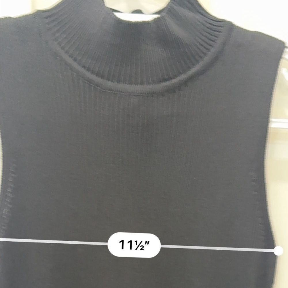 Elan Black mockneck sleeveless mixed media maxi dress size medium new with tags - Picture 10 of 12